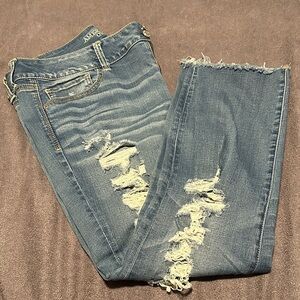 American Eagle Outfitters Ripped Blue capri Jeans